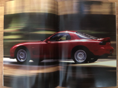 POUR COLLECTIONNEUR ! RARE - CATALOGUE / PANFLET ORIGINAL DE LA MAZDA RX7 - 1992 - RARE IMPORTÉ DE F...