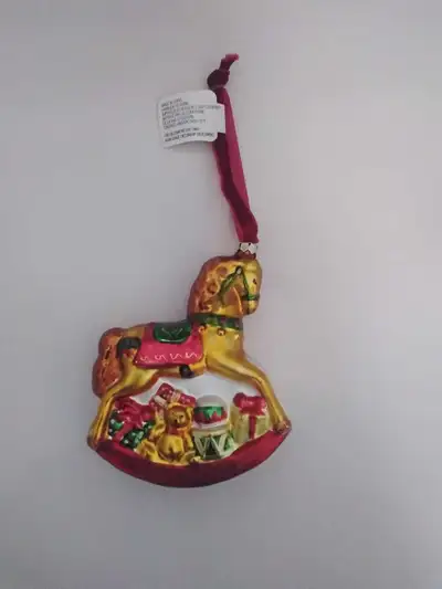 《 "NEW" With Tag Glass Christmas Ornament 》, View more