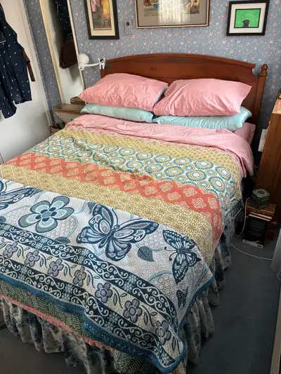 queen bed and frame, View more