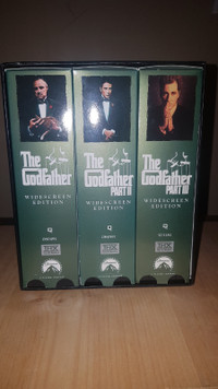 Godfather Boxed Set  of VHS tapes.