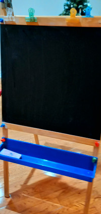 Double-Sided Whiteboard and Chalkboard