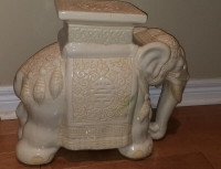 Elephant Statue Stool Decor