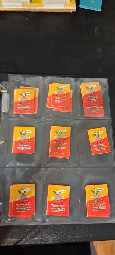 Simpsons 12 trading card srt with doubles , View more