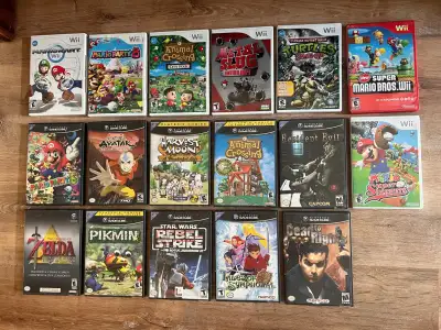 Nintendo Gamecube and Wii games for sale, View more