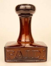 VINTAGE AVON PAID STAMP BOTTLE