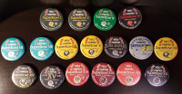 Collection macarons Champions Super Bowl 1967 à 1986 originaux