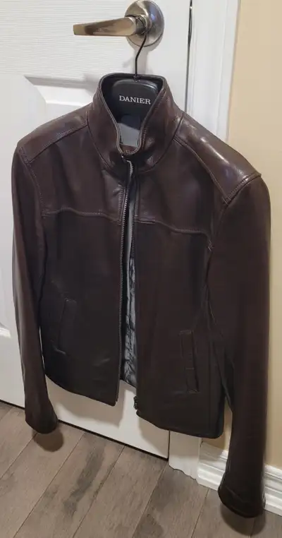 Men’s Genuine Leather Bomber Jacket, View more