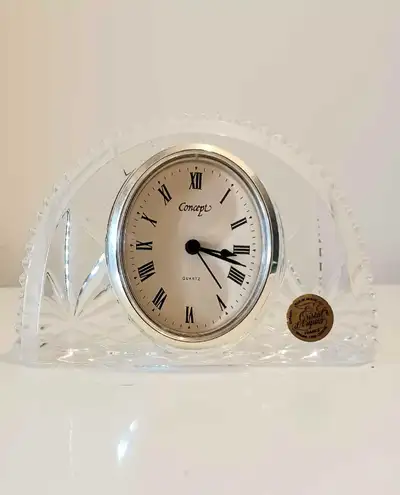 Vtg Cristal D'Arques Clock, View more