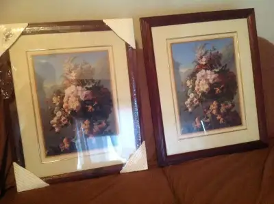 Flowers in planter art print New, View more