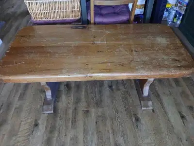 solid pine coffee table/ bench, View more