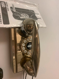 Silver Wall Phone