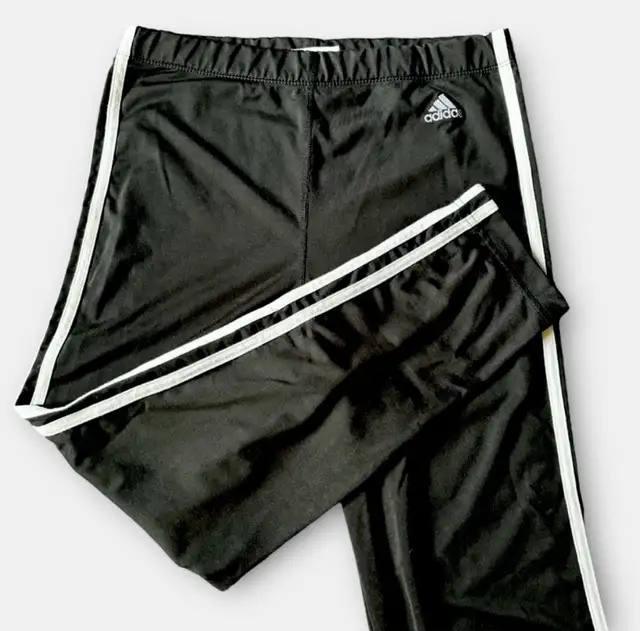 Adidas Set-Black Cropped Leggings (L) and Blue Windbreaker Sm in Women's - Tops & Outerwear in Cambridge - Image 8