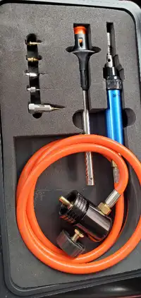 BLUEFIRE 3' Hose MAPP Gas Soldering Mini Pen Torch Full Kit