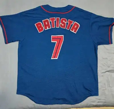 VINTAGE Tony Batista TORONTO BLUE JAYS alternate jersey XXL, View more