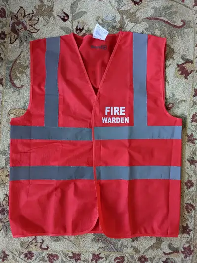 Safety Vest Red 'Fire Warden' XL, View more