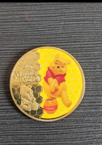Pièce commémorative souvenir Winnie the Pooh Walt Disney pièces 
