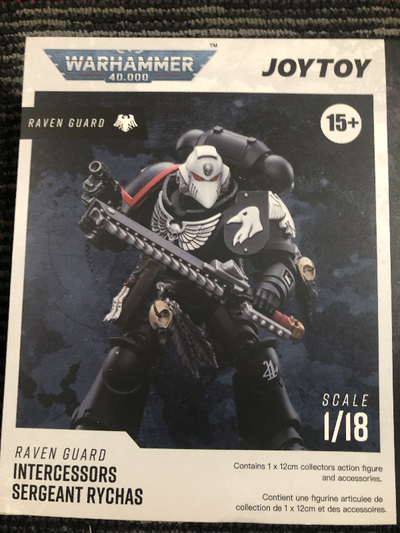 JoyToy - Warhammer Raven Guard Intercessors Sergeant Rychas, View more