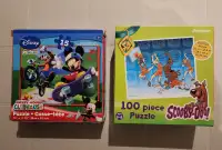 Casse-têtes NEUFS pour enfants : Disney et Scooby-Doo