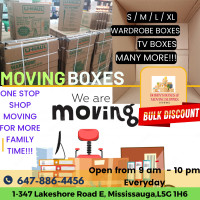 MOVING BOXES - AS LOW AS $2 + BULK DISCOUNT