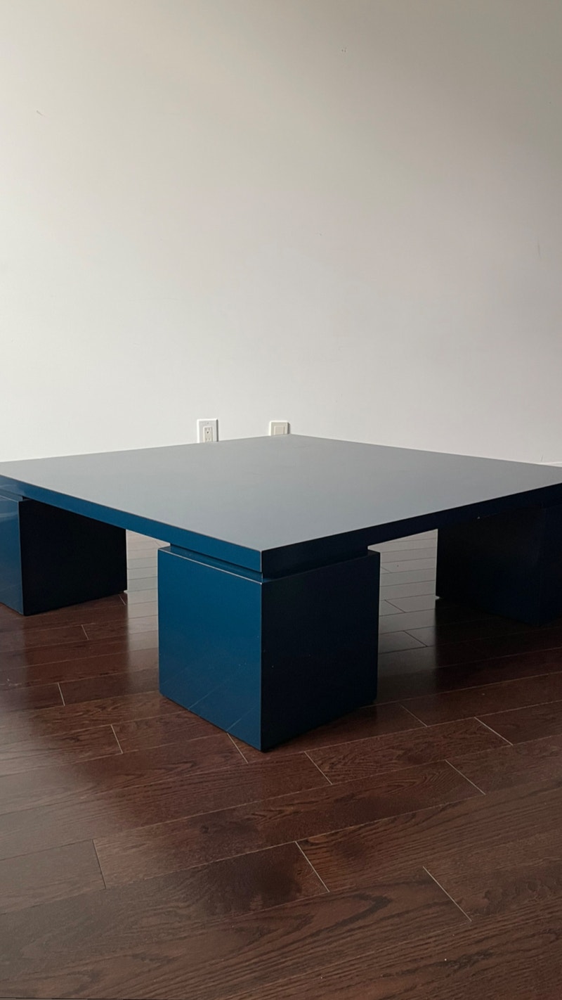 Vintage Italian Deep Blue Coffee Table Coffee Tables City of