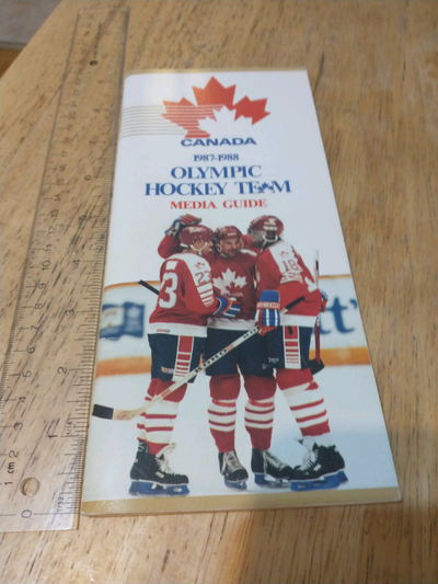 Rare 1987-1988 Canada Olympic hockey team media guide, View more