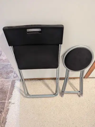 Like newone fold up chair and one stool folds up, View more