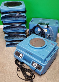Blue Package 6 Air Scrubber, Air Mover, Dehumidifier