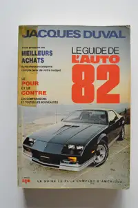 Guide de l'auto 1982 Jacques Duval