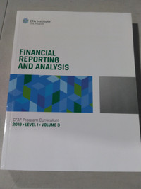 Financial Reporting and Analysis CFA 2019 Level 1 Volume 3