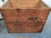 Vintage Wooden Crate “Dominion Textile Co. Limited”XLarge Size