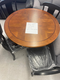 WINSLET round table with 4 Chairs for $499