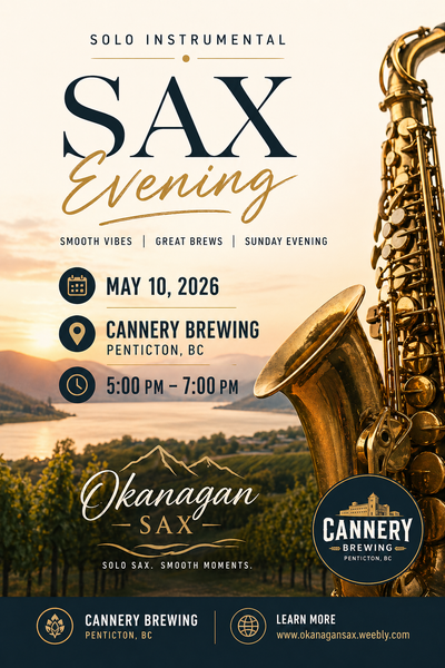 Okanagan Sax - Live Show at Cannery Brewing, View more