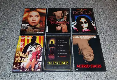 Here are some horror DVDs perfect for Halloween, they're listed below and priced individually. The H...