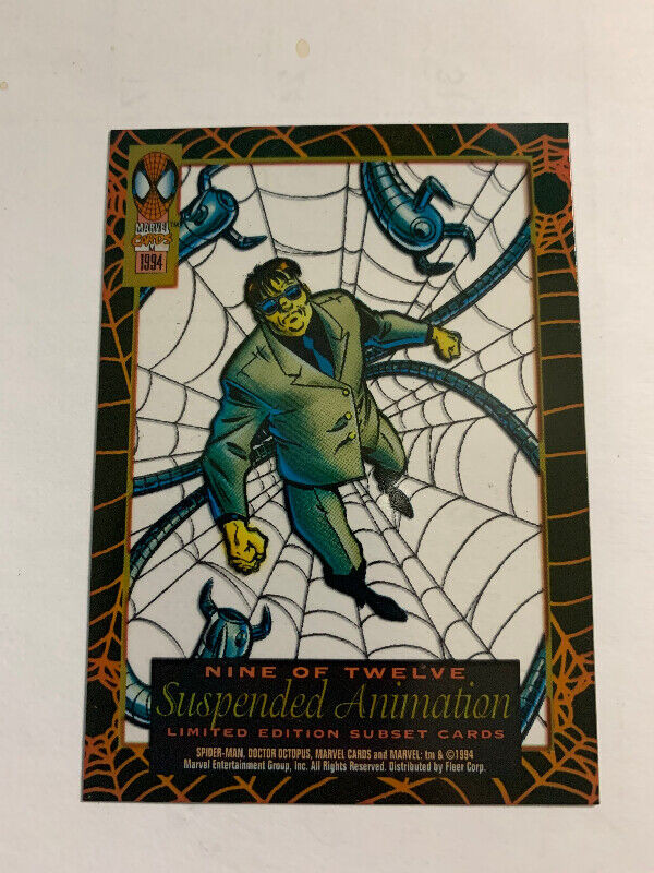 1994 Fleer Marvel Suspended Animation#9 Doctor Octopus Chas Card dans Art et objets de collection  à Longueuil/Rive Sud