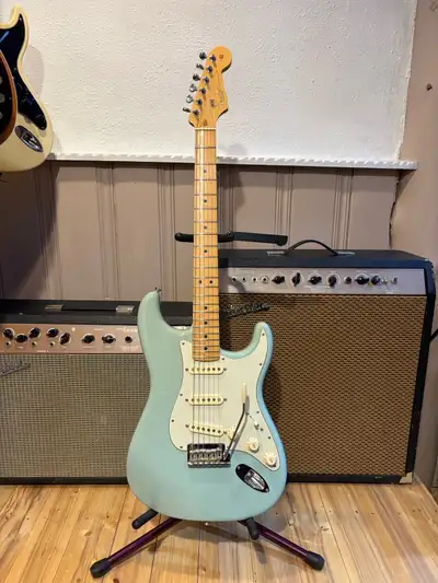 (Pending) 2018 Fender Stratocaster Pro Daphne Blue, View more