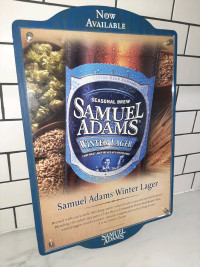 Samuel Adams beer sign - perfect for your man cave 