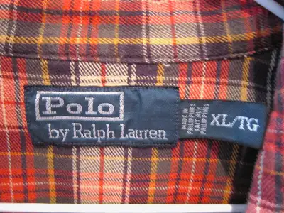 Mens Polo Ralph Lauren Plaid Button Down Shirt XL, View more