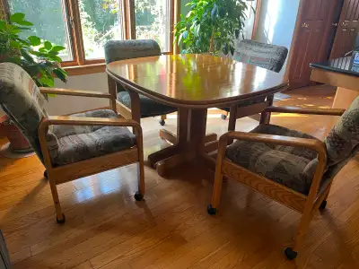 Dining Room or Kitchen Table With 6 Reclining Chairs, View more