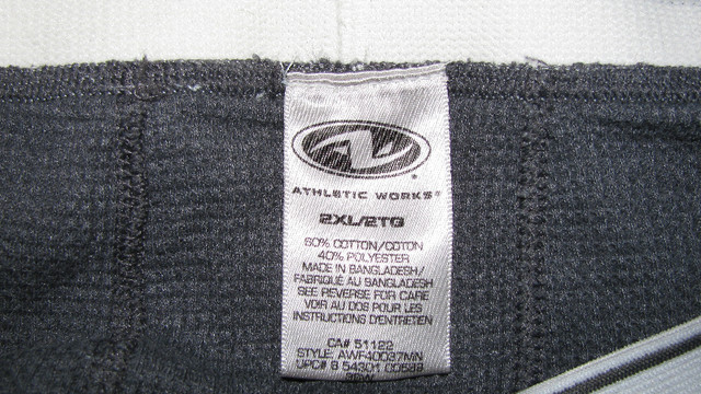 Men's Athletic Works Long Johns Thermal Underwear Size 2XL 2Pair in Other in Saint John - Image 3