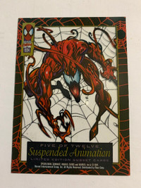 1994 Fleer Marvel Suspended Animation #5 Carnage Chase Card NM