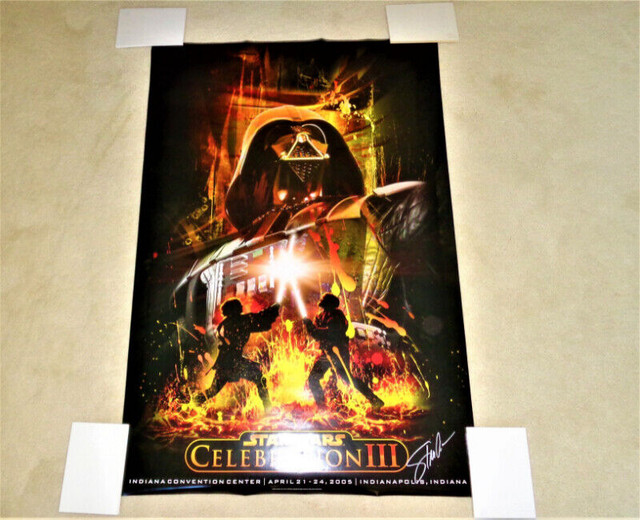 Star Wars Poster Celebration lll RARE Anakin vs. Obi Wan New in Arts & Collectibles in Calgary - Image 3