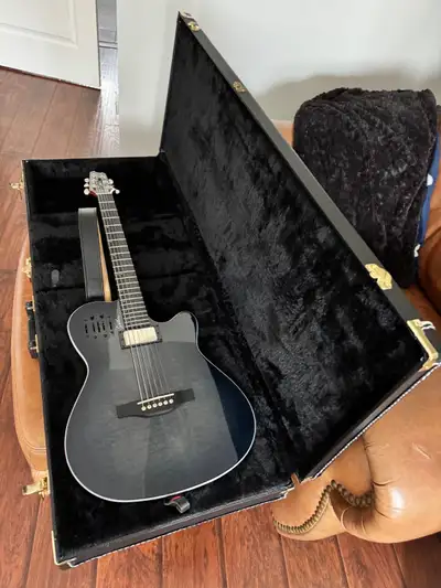 Godin A6 ULTRA Denim Blue Flame, View more