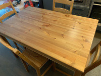 IKEA JOKKMOKK Wooden Dining Table and 4 Chairs Set