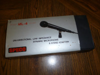Rockstar Package! (Speco ML-4 Microphone + Stand)
