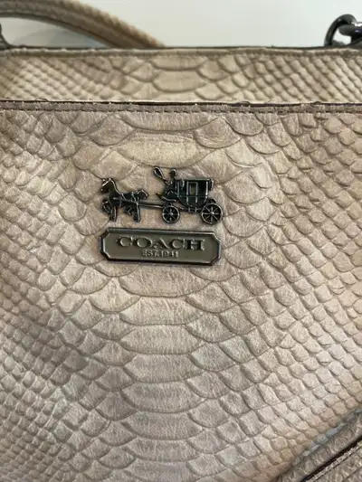 Authentic Coach Tan Leather Purse, View more