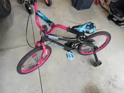 18” kids bike with training wheels, View more