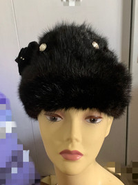 Brand new Real fur hat and fur head band