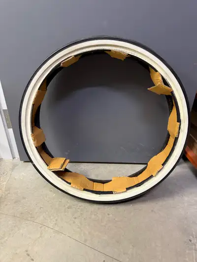 130/50B23 VRM-302 white wall front tire. Brand new. Asking $150