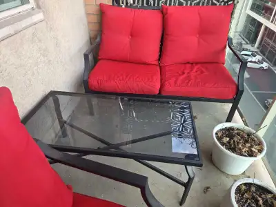 patio chairs and table., View more