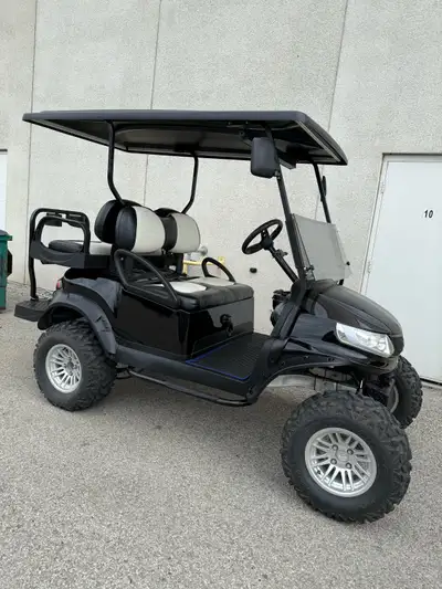 2010 Electric golf cart • 4 seater with rear platform • custom stereo & gauges/switches • upgraded t...